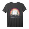 I Hate Everyone Equally Lustiges Katzen T-Shirt – Humorvolles Tierliebhaber Geschenk für Familie, Freunde & besondere Anlässe