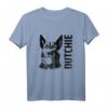 Dutch Shepherd T-Shirt - Niederländischer Schäferhund Hundemotiv, Klassisch geschnitten, doppelt genähter Saum