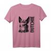 Dutch Shepherd T-Shirt - Niederländischer Schäferhund Hundemotiv, Klassisch geschnitten, doppelt genähter Saum