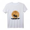 Elch Vollmond T-Shirt – Tierschutz & Skandinavien Design mit Geweih für Natur- und Elchliebhaber