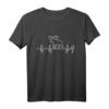Elch Herzschlag T-Shirt – Skandinavisches Design mit EKG, Nordlichtern & Tierliebe für Naturfans und Tierschützer