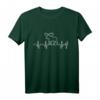 Elch Herzschlag T-Shirt – Skandinavisches Design mit EKG, Nordlichtern & Tierliebe für Naturfans und Tierschützer