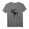 ELCH SKANDINAVIEN NORDLICHTER T-Shirt – Perfektes Geschenk für Tier- und Nordlicht-Liebhaber, Skandinavien Fans