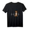 Damen Nova Scotia Duck Tolling Retrievers Herzschlag Hundeliebhaber T-Shirt mit V-Ausschnitt – Perfektes Geschenk für Hundeliebhaber