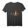 Damen Nova Scotia Duck Tolling Retrievers Herzschlag Hundeliebhaber T-Shirt mit V-Ausschnitt – Perfektes Geschenk für Hundeliebhaber