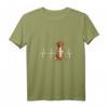 Damen Nova Scotia Duck Tolling Retrievers Herzschlag Hundeliebhaber T-Shirt mit V-Ausschnitt – Perfektes Geschenk für Hundeliebhaber
