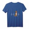 Damen Nova Scotia Duck Tolling Retrievers Herzschlag Hundeliebhaber T-Shirt mit V-Ausschnitt – Perfektes Geschenk für Hundeliebhaber