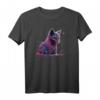 Lustiges Schwarzlicht Glitch Art Katzen-Kätzchen Valentinstag Herz T-Shirt – Süßes Geschenk für Katzenliebhaber und Meme-Fans