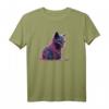Lustiges Schwarzlicht Glitch Art Katzen-Kätzchen Valentinstag Herz T-Shirt – Süßes Geschenk für Katzenliebhaber und Meme-Fans