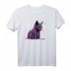 Lustiges Schwarzlicht Glitch Art Katzen-Kätzchen Valentinstag Herz T-Shirt – Süßes Geschenk für Katzenliebhaber und Meme-Fans