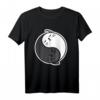 Yin & Yang Katze Yoga Kawaii Meow Kitty T-Shirt – Lustiges Katzenmotiv für Yoga, Otakus & Spirituelle, perfekt als Geschenk zu Geburtstag & Weihnachten