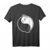 Yin & Yang Katze Yoga Kawaii Meow Kitty T-Shirt – Lustiges Katzenmotiv für Yoga, Otakus & Spirituelle, perfekt als Geschenk zu Geburtstag & Weihnachten