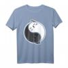 Yin & Yang Katze Yoga Kawaii Meow Kitty T-Shirt – Lustiges Katzenmotiv für Yoga, Otakus & Spirituelle, perfekt als Geschenk zu Geburtstag & Weihnachten