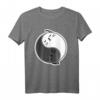 Yin & Yang Katze Yoga Kawaii Meow Kitty T-Shirt – Lustiges Katzenmotiv für Yoga, Otakus & Spirituelle, perfekt als Geschenk zu Geburtstag & Weihnachten