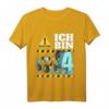 Kinder Bagger T-Shirt zum 4. Geburtstag - Baustellen Design für Jungen, Geburtstagsoutfit für kleine Bauarbeiter