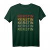 Personalisiertes Kerstin T-Shirt mit Retro Sonnenuntergang-Design – Perfektes Geschenk für Frauen, Mädchen, Ehefrauen, Freundinnen, Mutter oder Tochter