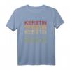 Personalisiertes Kerstin T-Shirt mit Retro Sonnenuntergang-Design – Perfektes Geschenk für Frauen, Mädchen, Ehefrauen, Freundinnen, Mutter oder Tochter