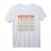 Personalisiertes Kerstin T-Shirt mit Retro Sonnenuntergang-Design – Perfektes Geschenk für Frauen, Mädchen, Ehefrauen, Freundinnen, Mutter oder Tochter