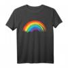 Regenbogen mit bunten Farben - Retro Vintage T-Shirt für Festivals, Partys & LGBTQIA2S+ Events, ideal als Geschenk