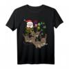 Otter Weihnachts T-Shirt mit Schlittenmotiv – Lustiges Tierliebhaber Weihnachtsoutfit für Familie und Freunde
