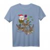 Otter Weihnachts T-Shirt mit Schlittenmotiv – Lustiges Tierliebhaber Weihnachtsoutfit für Familie und Freunde