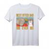 Funny Otter Best Otter Dad Ever Vintage Fischotter T-Shirt – Perfektes Geschenk für Tierliebhaber, Väter & Opas zu Weihnachten, Geburtstag & Vatertag