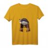 Damen Hairy Otter T-Shirt - Lustiger und süßer Otter mit Zaubererkostüm, Kaffee & Brille, perfektes Weihnachts- und Geschenkidee für Otterfans