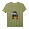 Damen Hairy Otter T-Shirt - Lustiger und süßer Otter mit Zaubererkostüm, Kaffee & Brille, perfektes Weihnachts- und Geschenkidee für Otterfans