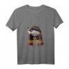 Damen Hairy Otter T-Shirt - Lustiger und süßer Otter mit Zaubererkostüm, Kaffee & Brille, perfektes Weihnachts- und Geschenkidee für Otterfans