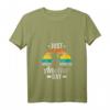 Damen T-Shirt zum HapFrog mit Otter und Kaffeetasse - Lustiges Tierdesign für Kaffeeliebhaberinnen und Otterfans