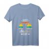 Damen T-Shirt zum HapFrog mit Otter und Kaffeetasse - Lustiges Tierdesign für Kaffeeliebhaberinnen und Otterfans