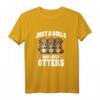 Just A Girl Who Loves Otters - Lustiges Fischotter T-Shirt für Frauen, Mädchen & Otter-Fans, Perfekt als Geschenk für Geburtstage & Weihnachten