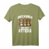 Just A Girl Who Loves Otters - Lustiges Fischotter T-Shirt für Frauen, Mädchen & Otter-Fans, Perfekt als Geschenk für Geburtstage & Weihnachten