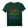 Mein Herz schlägt Schlager T-Shirt – Buntes Regenbogen Design für Festivals, Partys & Fans, Perfekt als Geschenk für Schlager- und LGBT-Fans