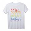 Mein Herz schlägt Schlager T-Shirt – Buntes Regenbogen Design für Festivals, Partys & Fans, Perfekt als Geschenk für Schlager- und LGBT-Fans