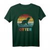 Otter Vintage T-Shirt mit Regenbogen Farben – Tier- und Naturmotiv für Wasser- und Tierliebhaber