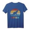 Otter Vintage T-Shirt mit Regenbogen Farben – Tier- und Naturmotiv für Wasser- und Tierliebhaber