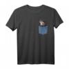 Cute Otter Pocket Peeking T-Shirt – Lustiges Otter Tiermotiv für Otter Fans, Damen, Herren & Kinder, Perfektes Geschenk für Geburtstag & Weihnachten
