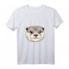 Sea River Otter Tiergesicht T-Shirt - Niedliches Meertier Säugetier für Otter Liebhaber, Zoologen & Tierfreunde