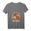Damen I'm Not Like The Otters - Süßes Otter Meme T-Shirt mit V-Ausschnitt, Perfekt als Geschenk für Otter-Liebhaber und Meme Fans