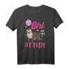 Otter Shirt für Mädchen – Just A Girl Who Loves Otters T-Shirt, perfektes Geschenk für Geburtstag oder Weihnachten