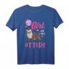 Otter Shirt für Mädchen – Just A Girl Who Loves Otters T-Shirt, perfektes Geschenk für Geburtstag oder Weihnachten