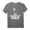 HapFrog Papa T-Shirt – Katzenpapa Geschenk für Haustierliebhaber und Väter, Klassisch geschnitten