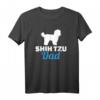 Shih Tzu Papa T-Shirt – Klassisch geschnittenes Hundemotiv für Hundeliebhaber & Familien, perfekt als Geschenk