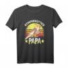 Nymphensittich Papa T-Shirt - Lustiges Retro Vogel Design für Vogelhalter, Züchter & Papageienfans