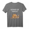 Herren & Jungen Father Of Snails Papa Vatertag Schnecke T-Shirt – Lustiges Geschenk für Schneckenliebhaber