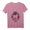 Damen Best Dog Mother Mom – Vintage Papillon T-Shirt mit V-Ausschnitt, Perfekt für Hundemütter und Papillon-Liebhaberinnen zum Geburtstag, Weihnachten & Muttertag