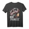 Just A Girl Who Loves Pekingese - Lustiges Hundeliebhaber T-Shirt für Frauen, perfektes Geschenk zu Weihnachten, Geburtstag & Thanksgiving