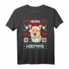 Welsh Corgi Pembroke Merry Woofmas Hund Weihnachten Xmas T-Shirt - Lustiges Weihnachtsgeschenk für Corgi-Liebhaber und Hundeliebhaber