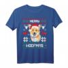 Welsh Corgi Pembroke Merry Woofmas Hund Weihnachten Xmas T-Shirt - Lustiges Weihnachtsgeschenk für Corgi-Liebhaber und Hundeliebhaber